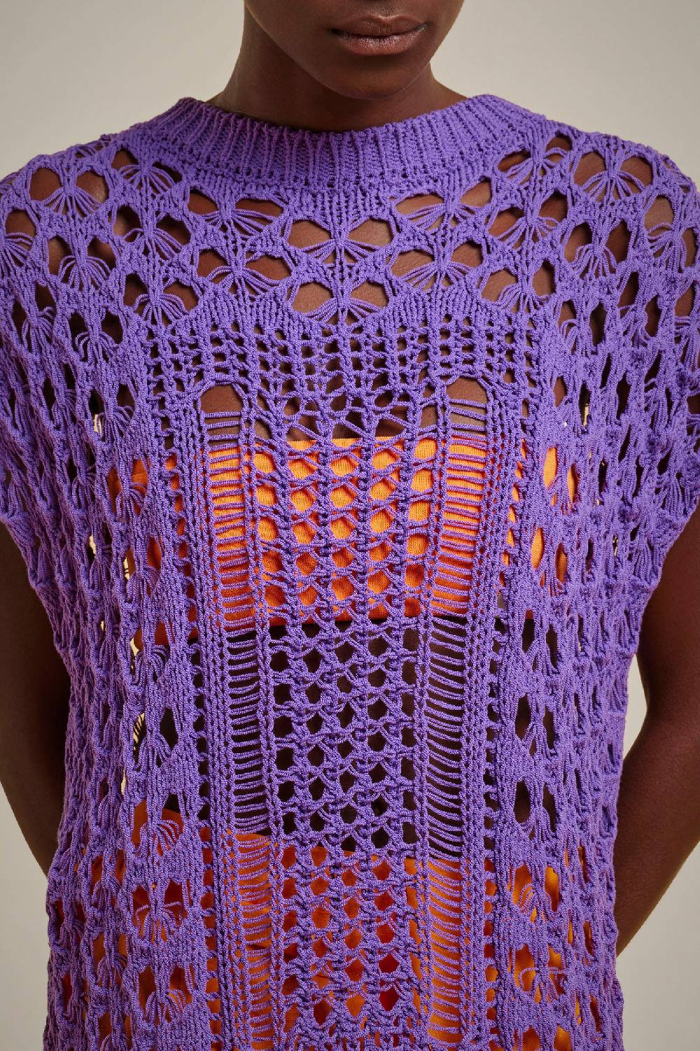 Liviana Conti GILET EFFETTO PIZZO S4FF4SB05I43-1.XS/S