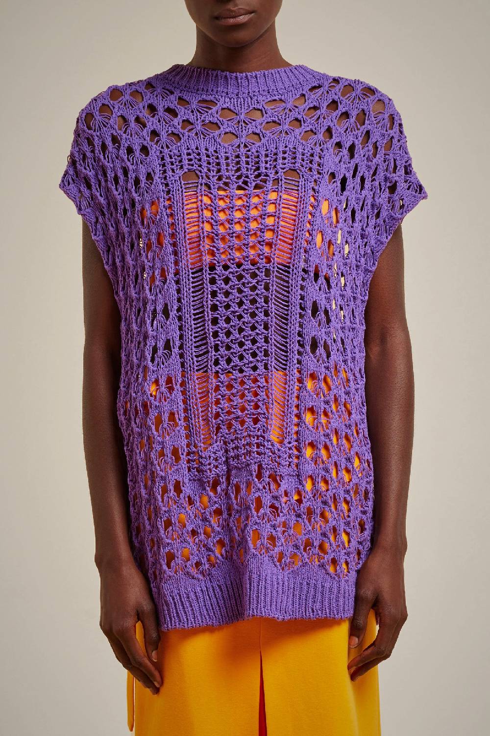 Liviana Conti GILET EFFETTO PIZZO S4FF4SB05I43-1.XS/S