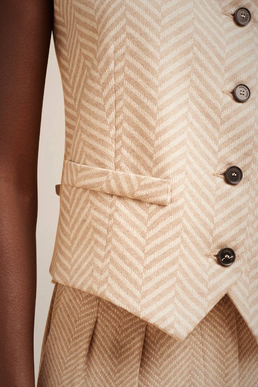 Liviana Conti GILET HALTER PANNO CASHMERE W4FF4WL256-RSC.38