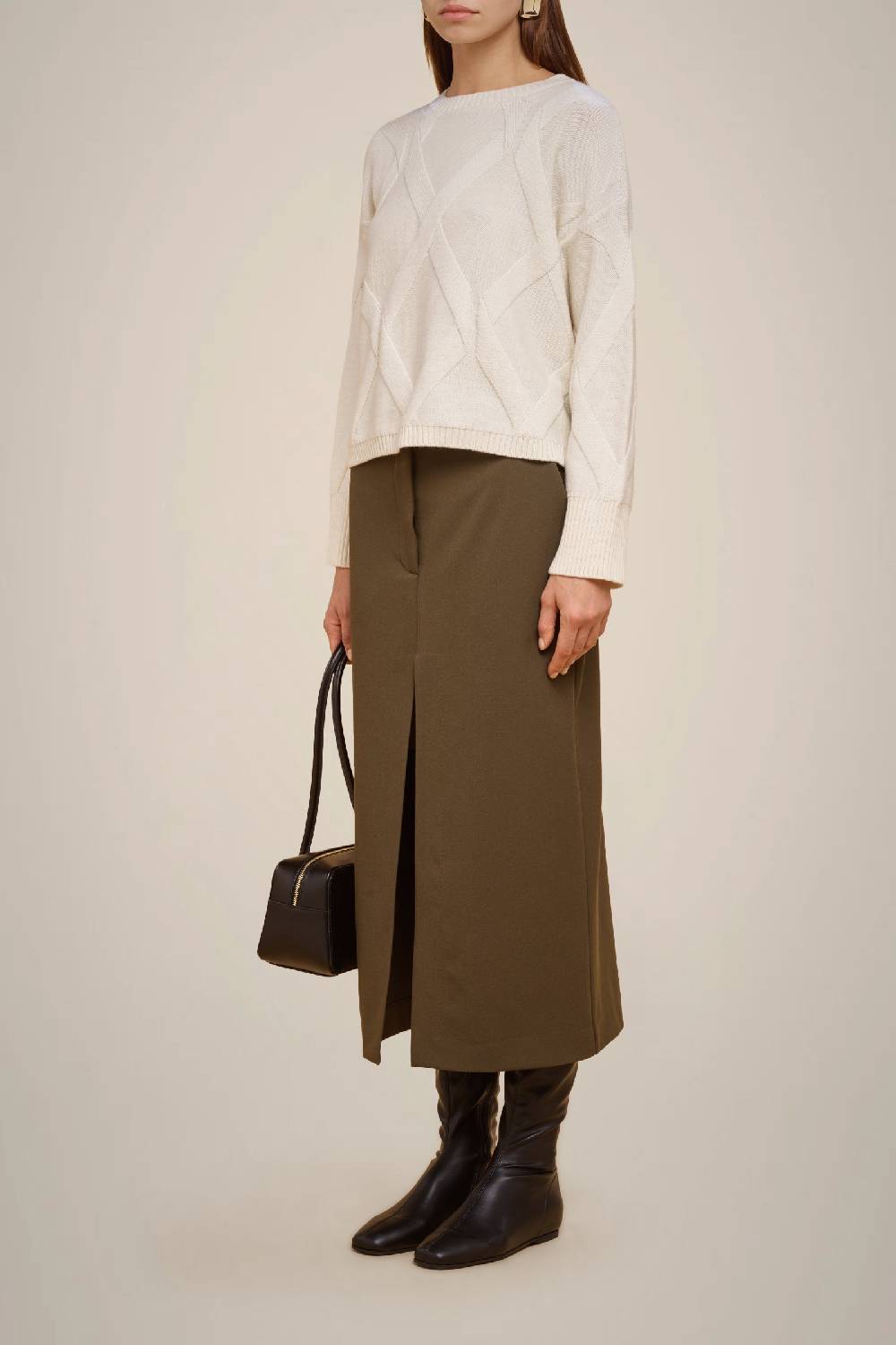 Liviana Conti GONNA CON SPACCO IN PUNTO MILANO W4FF4WM67T03-1.38