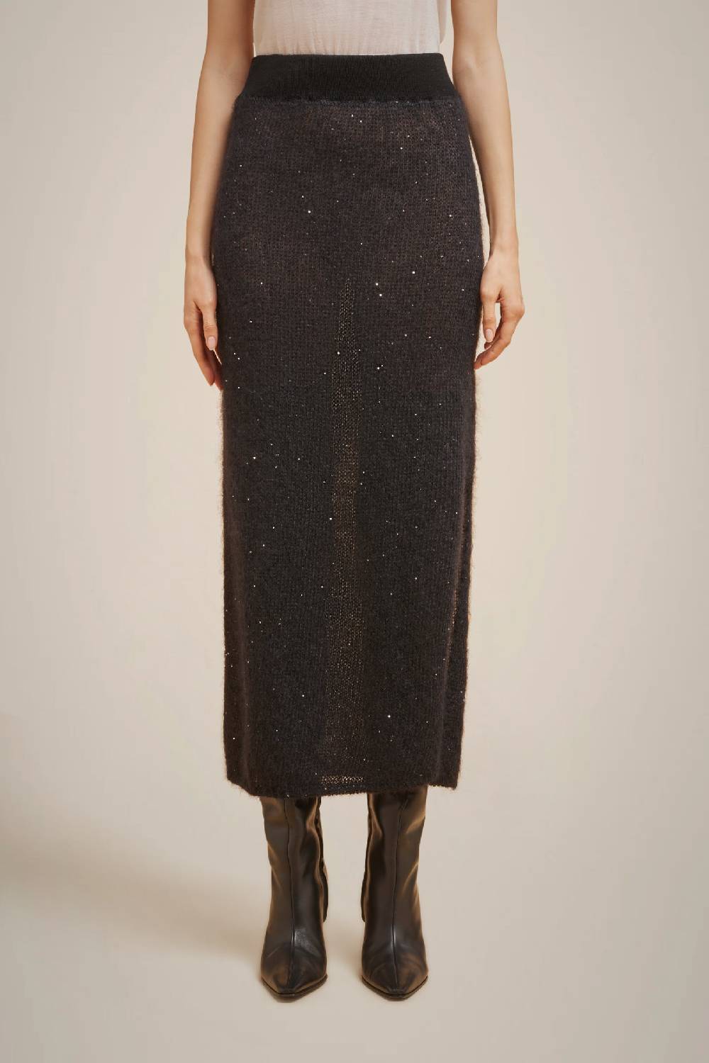 Liviana Conti GONNA IN MOHAIR PAILLETTES W4FF4WG58Y69Z2.XS