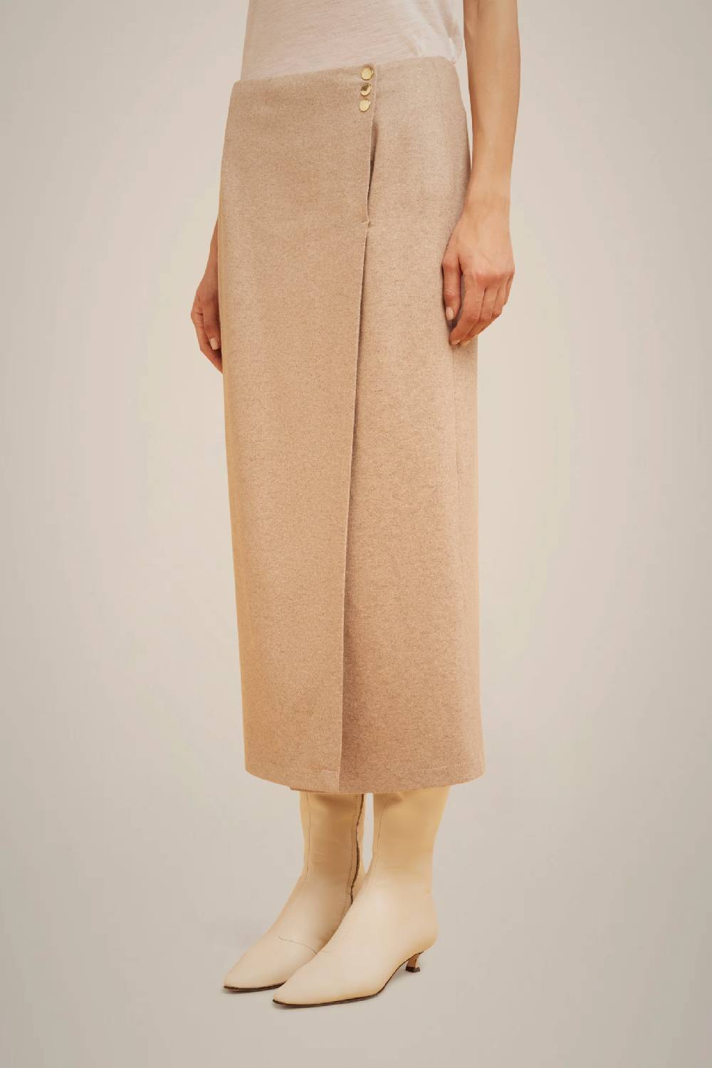 Liviana Conti GONNA PORTAFOGLIO IN PANNO CASHMERE W4FF4WN30W69-0.38