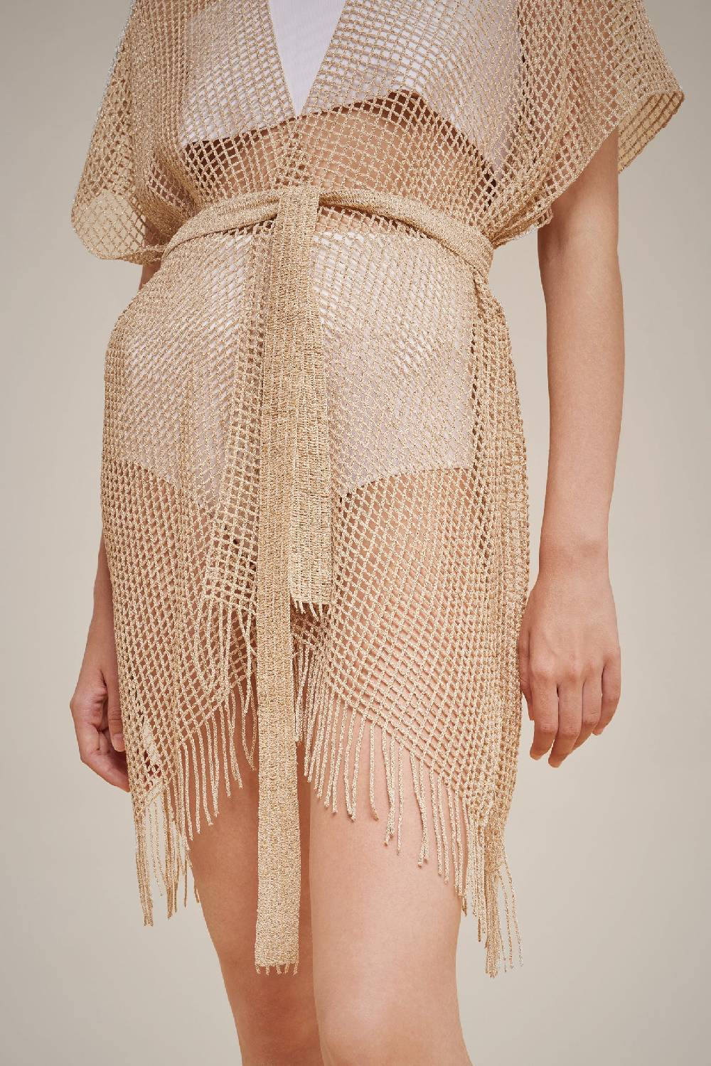 Liviana Conti KIMONO RETE LAMINATA S4AA4SF77Z03-0.NR