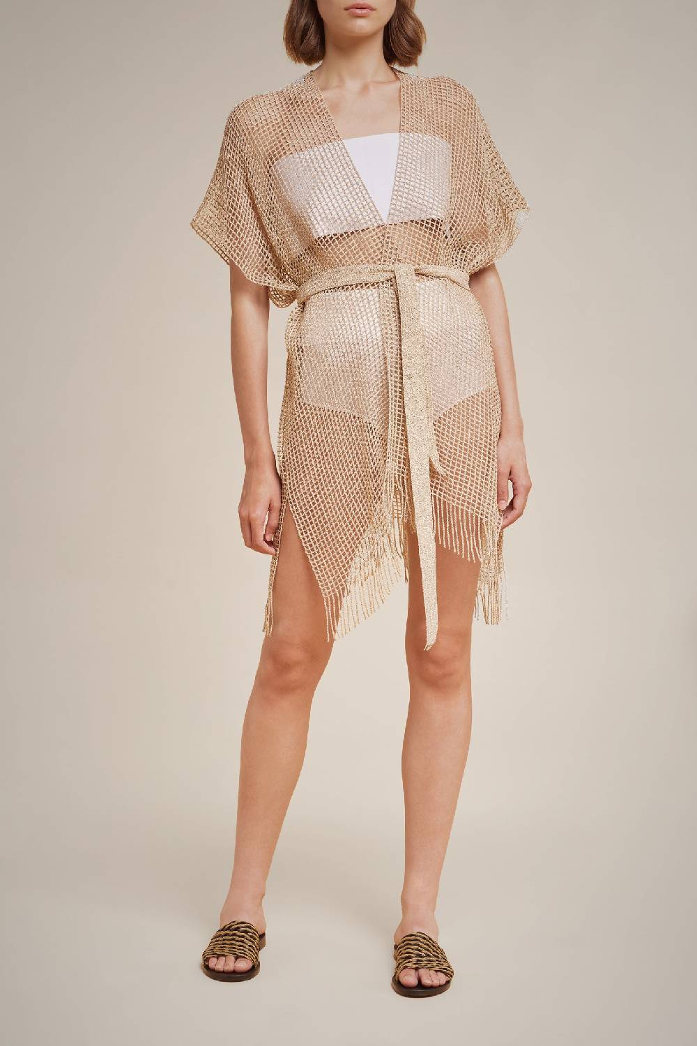 Liviana Conti KIMONO RETE LAMINATA S4AA4SF77Z03-0.NR