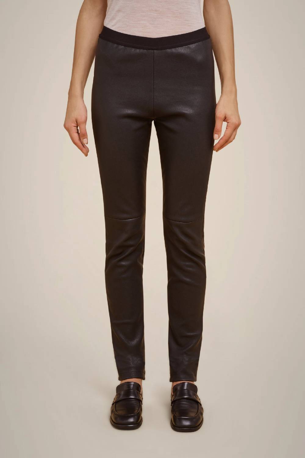 Liviana Conti LEGGINGS IN VERA PELLE W4FF4WX05Y69-0.38