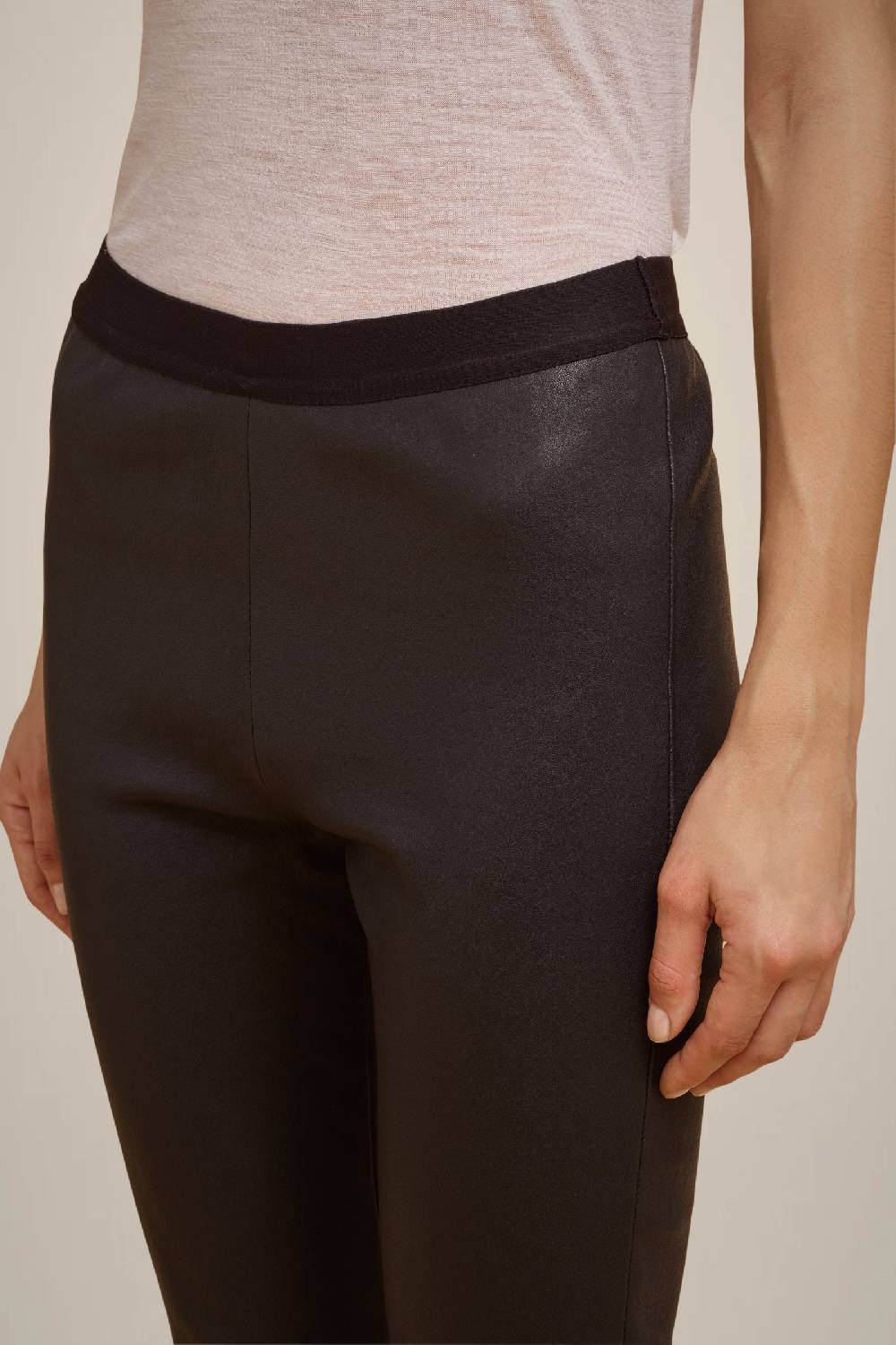 Liviana Conti LEGGINGS IN VERA PELLE W4FF4WX05Y69-0.38