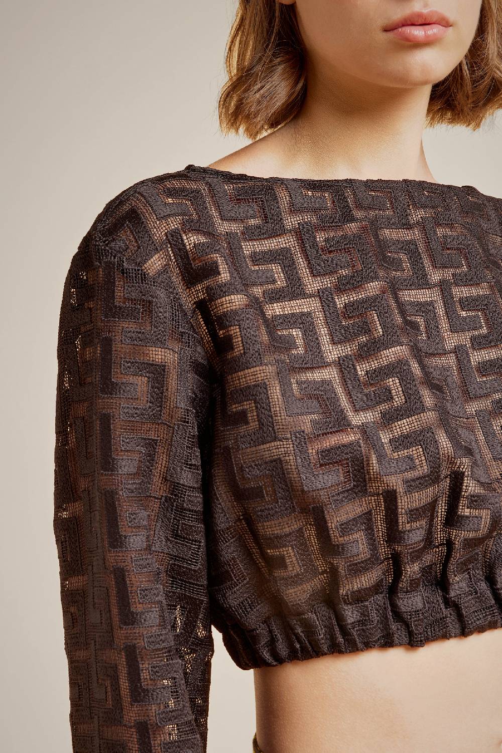 Liviana Conti BLUSA MACRAME' S4LL4SQ08W37-0.38