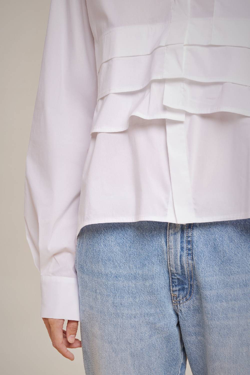 Liviana Conti CAMICIA CON TULLE S4LL4SK07A01-0.38