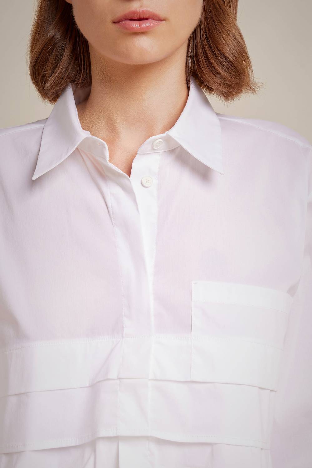 Liviana Conti CAMICIA CON TULLE S4LL4SK07A01-0.38