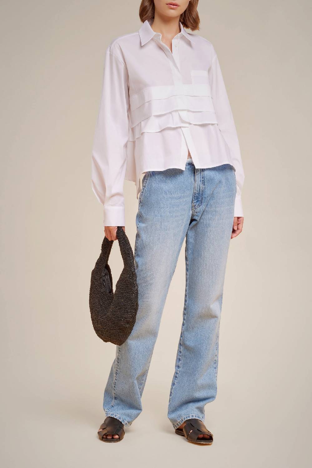 Liviana Conti CAMICIA CON TULLE S4LL4SK07A01-0.38