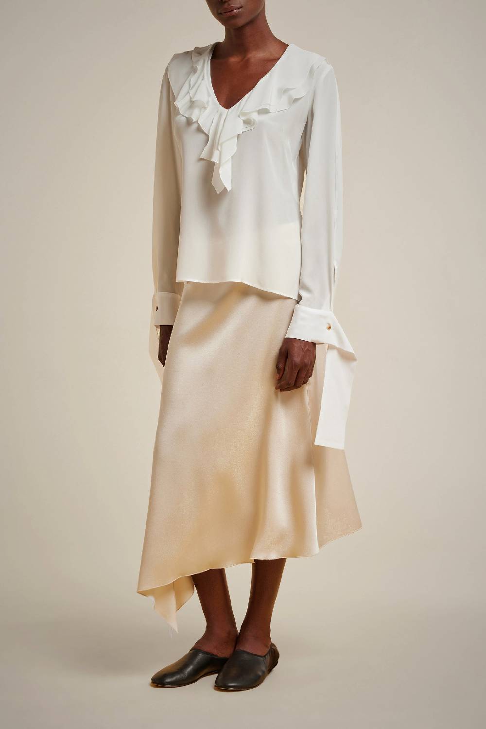 Liviana Conti CAMICIA CON VOLANT S4FF4SS03A08-1.38