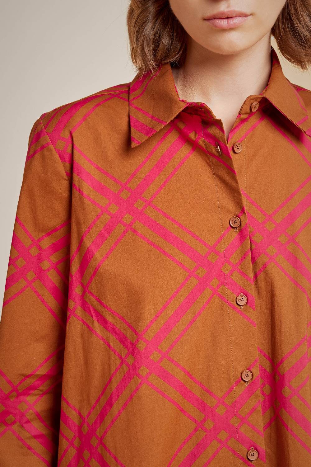 Liviana Conti CAMICIA S4LL4SU101-CHK.38