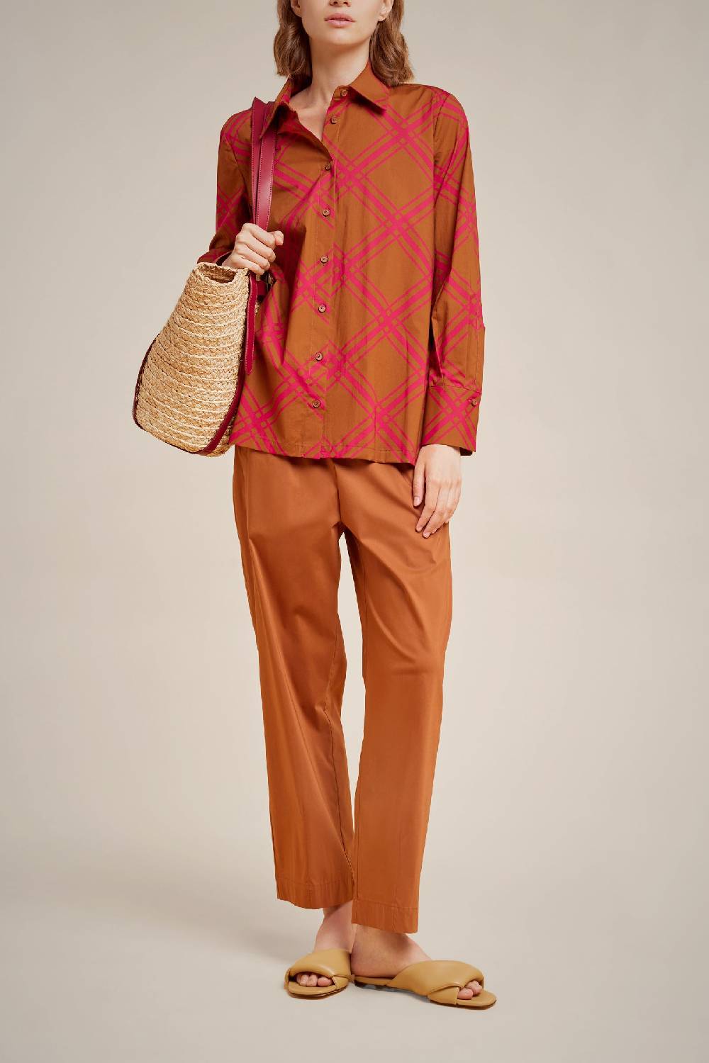 Liviana Conti CAMICIA S4LL4SU101-CHK.38