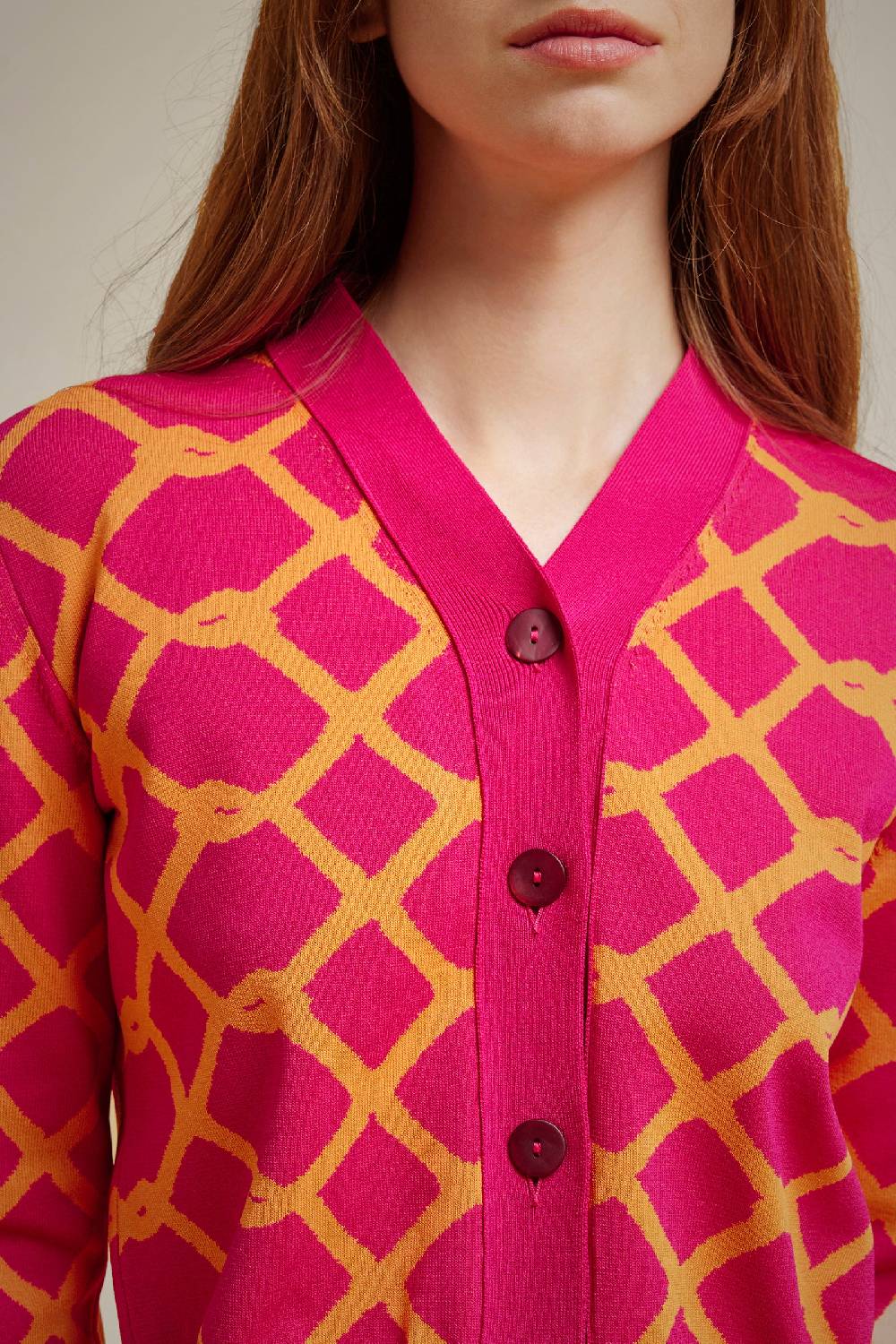 Liviana Conti CARDIGAN JACQUARD S4FF4SA48RETE1.XS