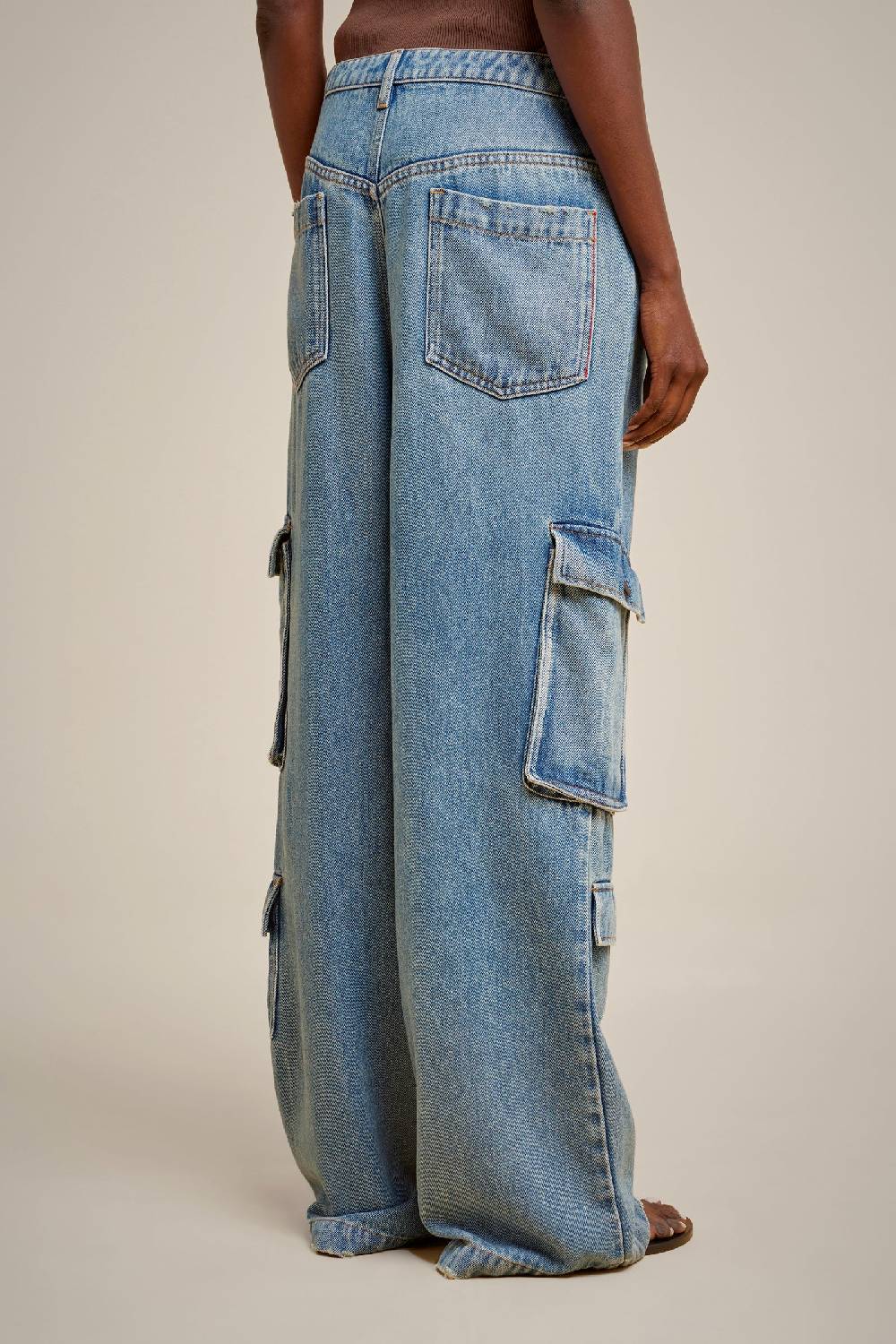 Liviana Conti CARGO JEANS S4LL4SY85JNS38.26