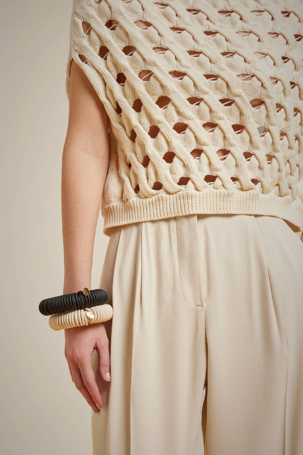 Liviana Conti GILET RETE S4FF4SC42W43-1.XS