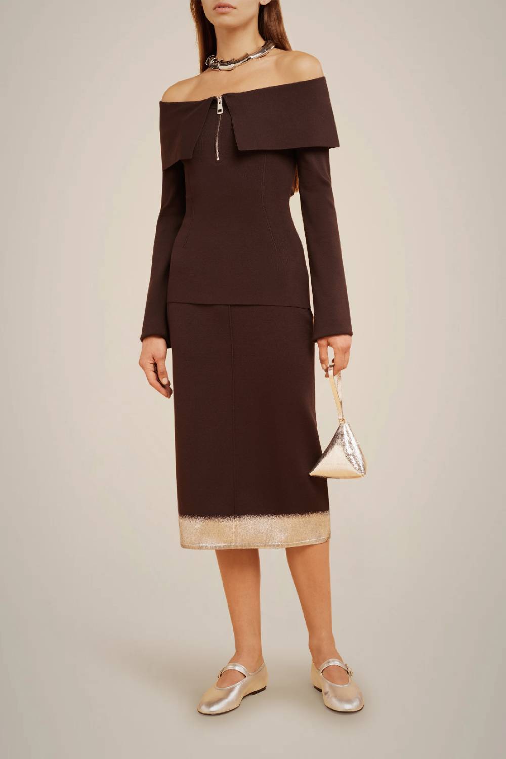 Liviana Conti GONNA CON LAMINA W4FF4WF20W36-Z.XS