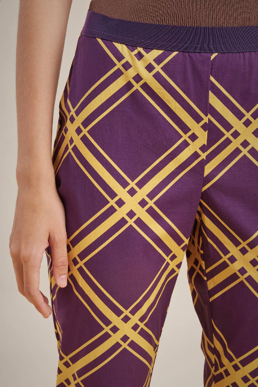 Liviana Conti LEGGINGS S4LL4SU462-CHK.38