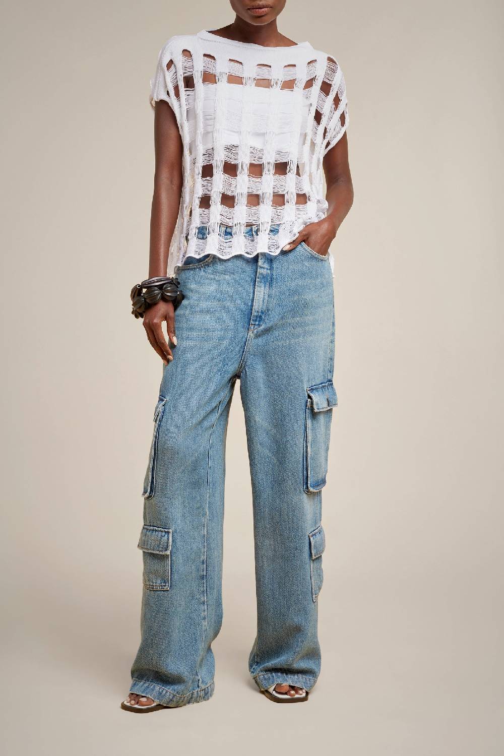 Liviana Conti MAGLIA CHECK S4LL4S103A01-0.S