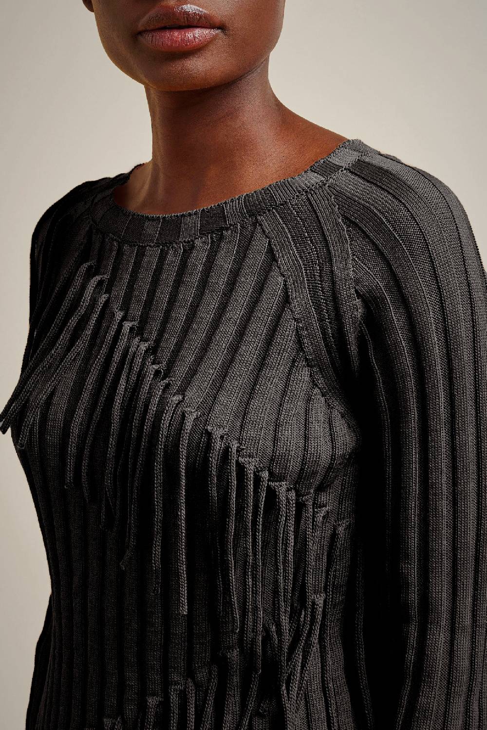 Liviana Conti MAGLIA FRANGE S4FF4SC22Y69-0.XS