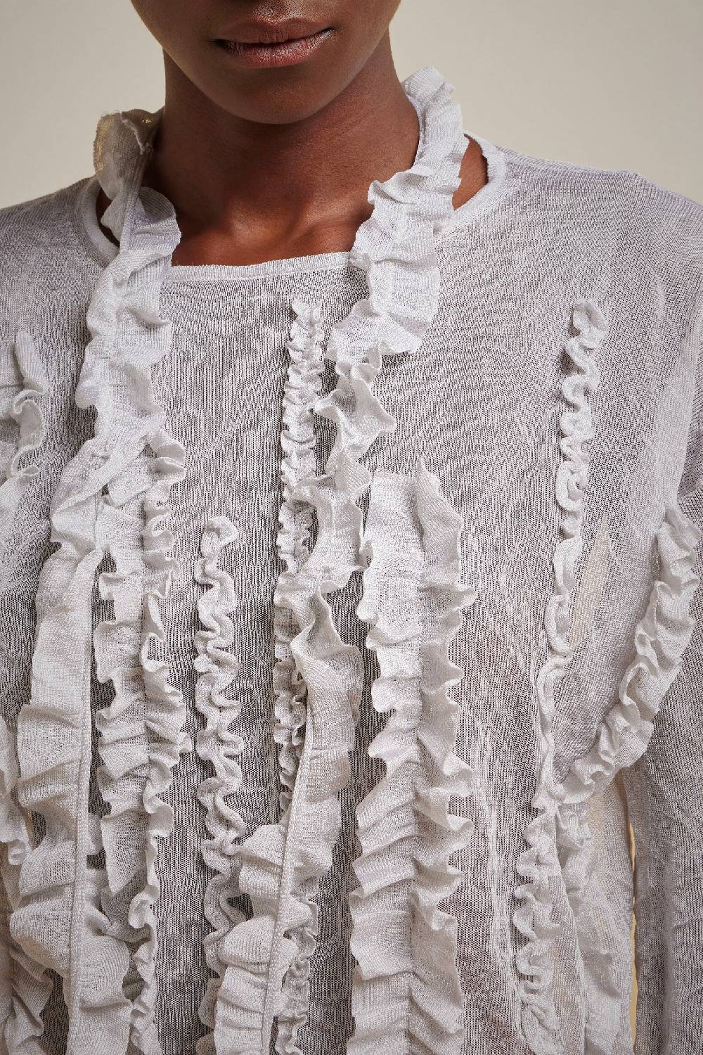 Liviana Conti MAGLIA ROUCHES S4FF4SG06A01-0.XS