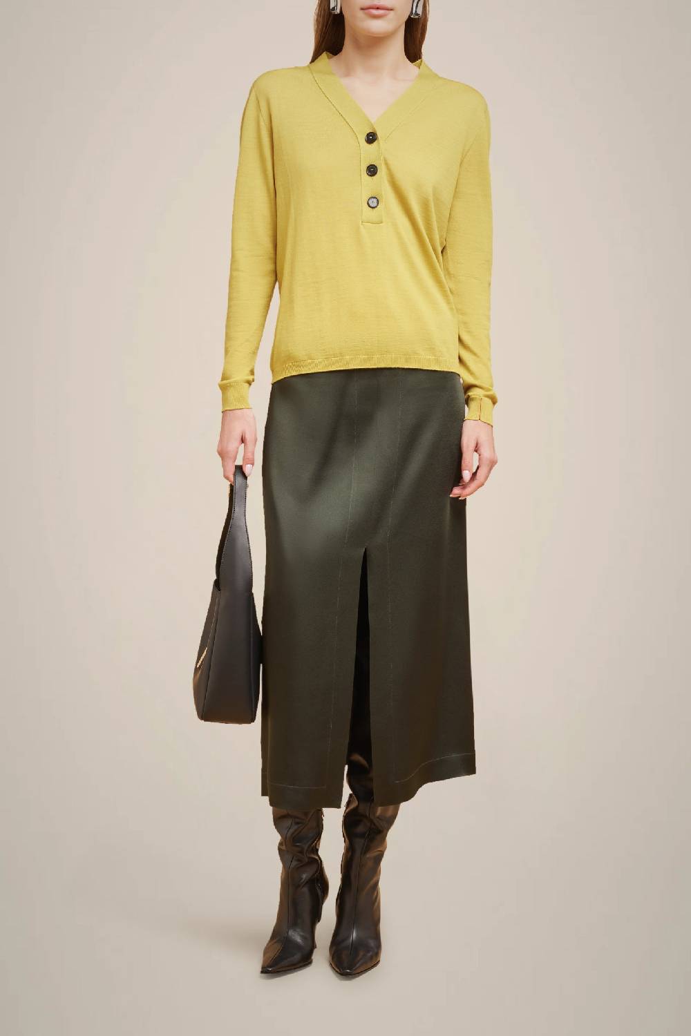 Liviana Conti MAGLIA SCOLLO A V W4FF4WA13A83-0.XS