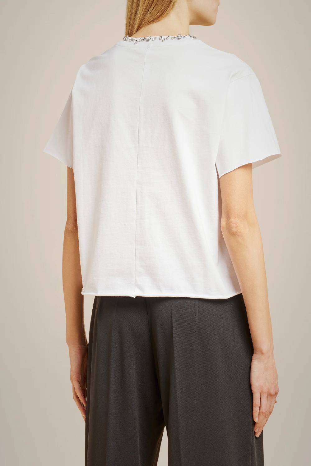 Liviana Conti T-SHIRT CON STRASS W4LL4WW60A01-0.XS