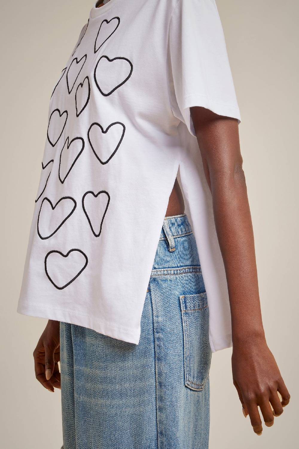 Liviana Conti T-SHIRT RICAMO S4LL4SW84A01-0.XS