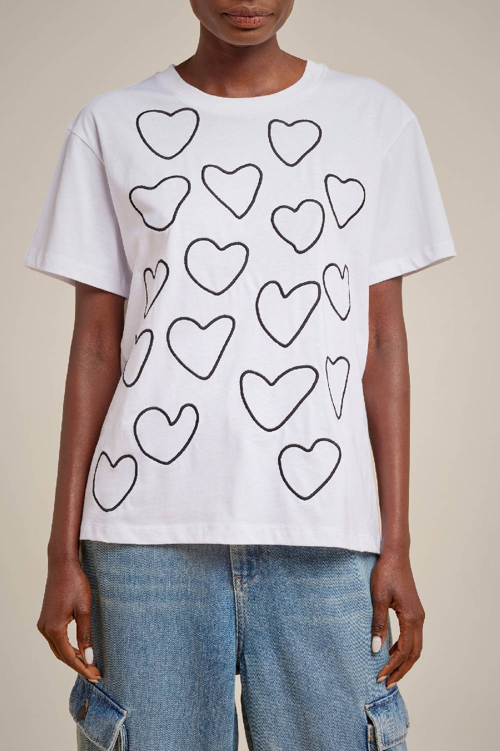 Liviana Conti T-SHIRT RICAMO S4LL4SW84A01-0.XS