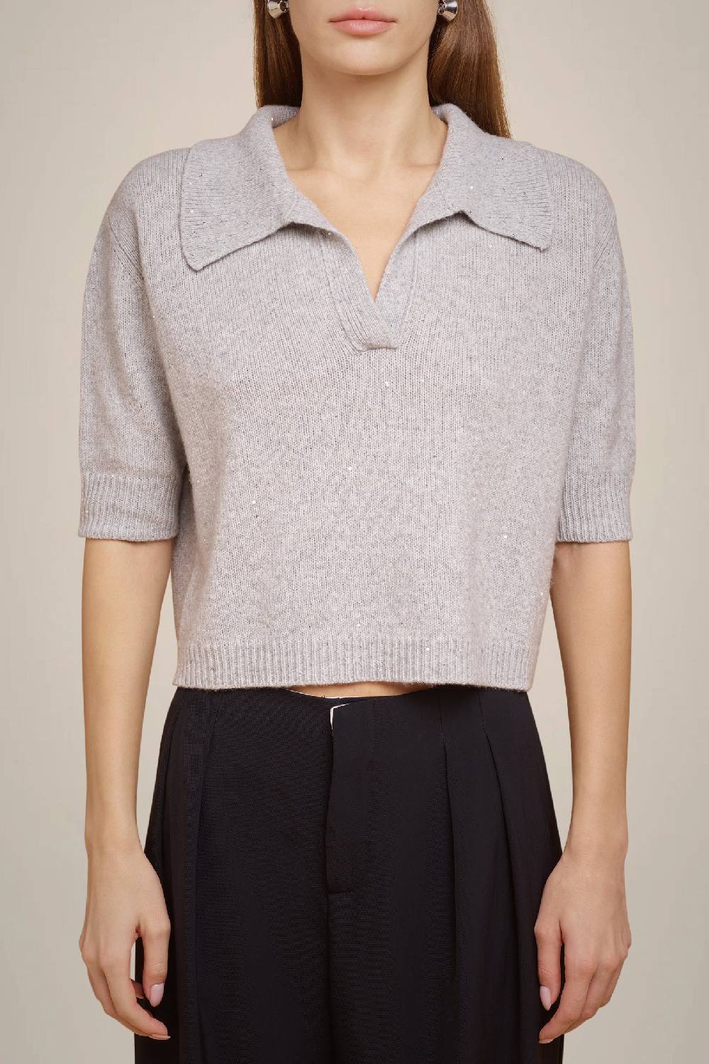 Liviana Conti MAGLIA CASHMERE PAILLETTES W4FF4WG41X47-Z.XS