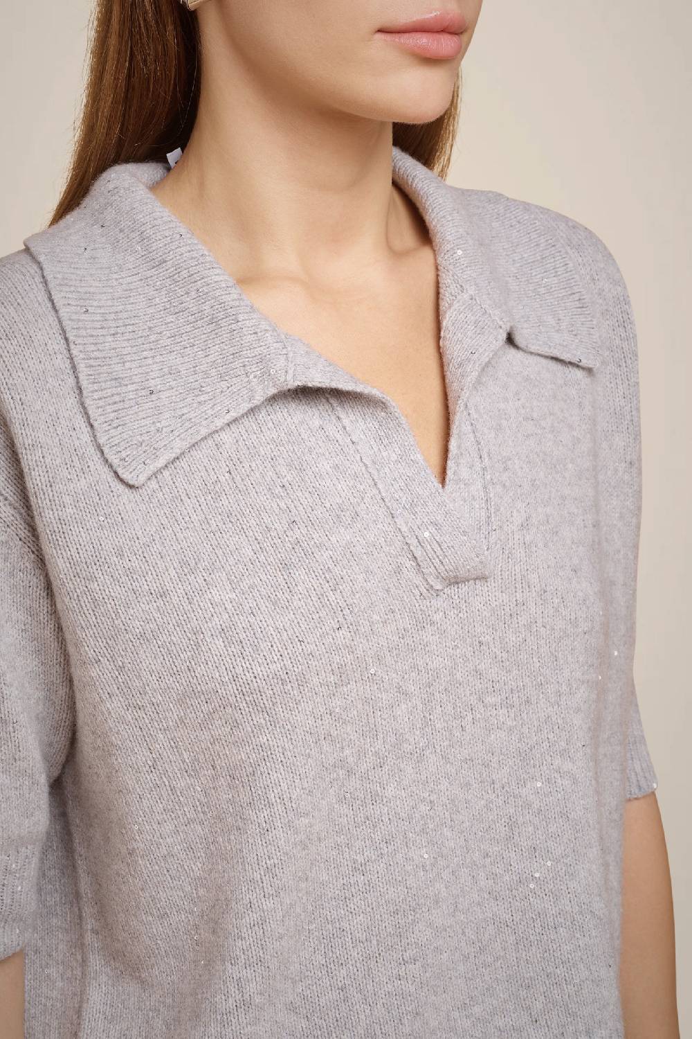 Liviana Conti MAGLIA CASHMERE PAILLETTES W4FF4WG41X47-Z.XS