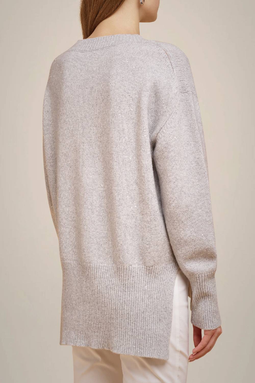 Liviana Conti MAGLIA CASHMERE PAILLETTES W4FF4WG43X47-Z.XS