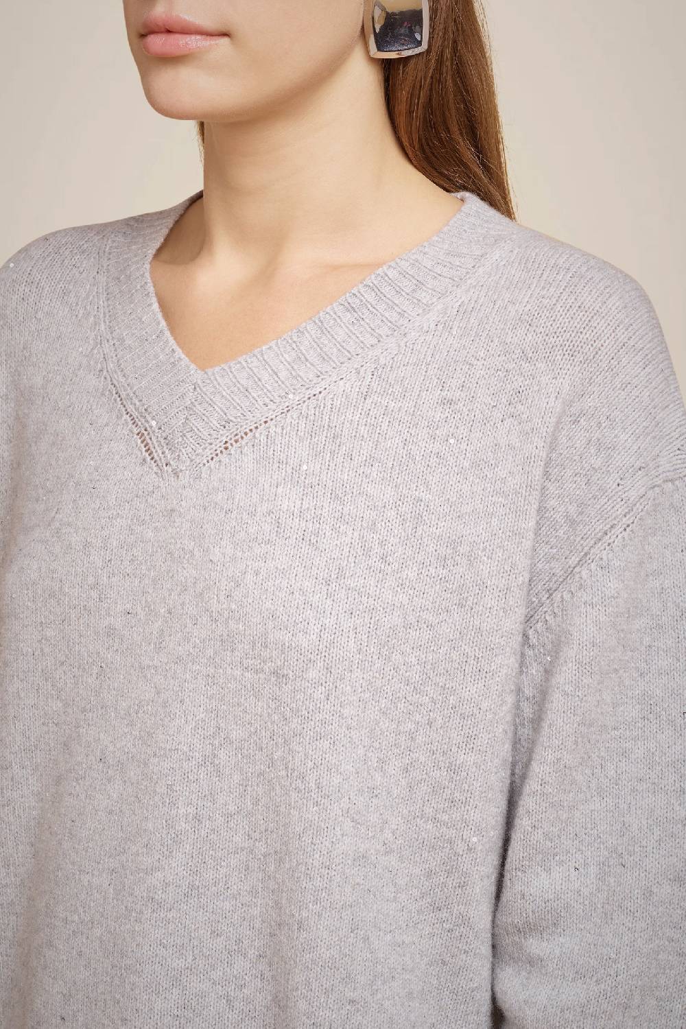 Liviana Conti MAGLIA CASHMERE PAILLETTES W4FF4WG43X47-Z.XS