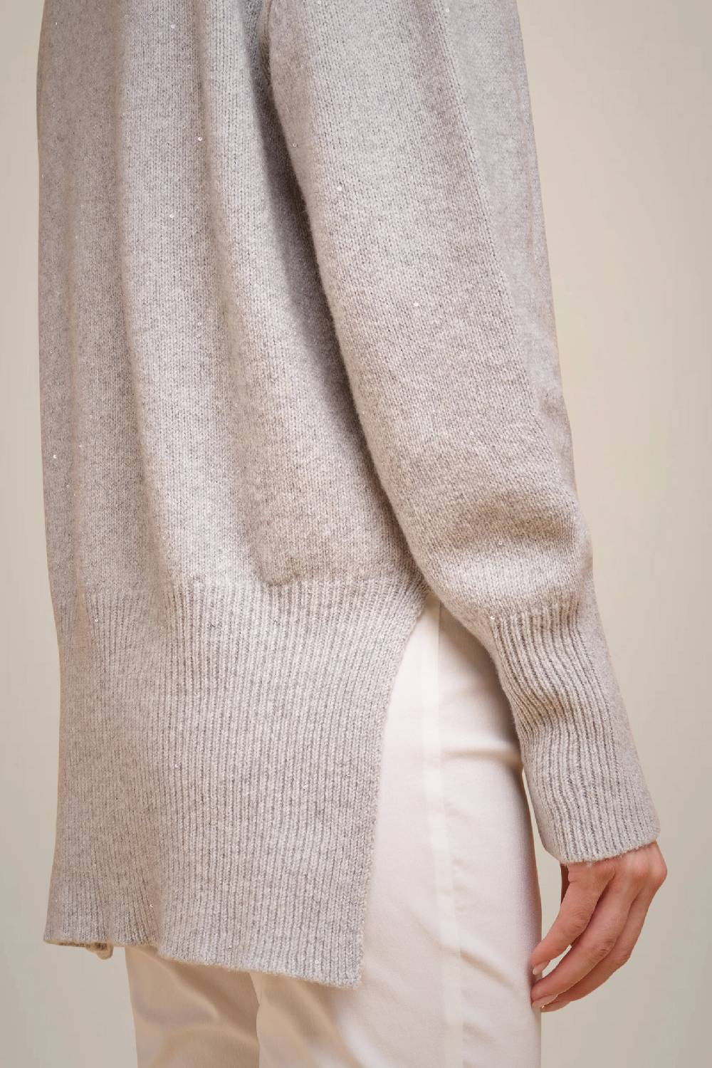 Liviana Conti MAGLIA CASHMERE PAILLETTES W4FF4WG43X47-Z.XS