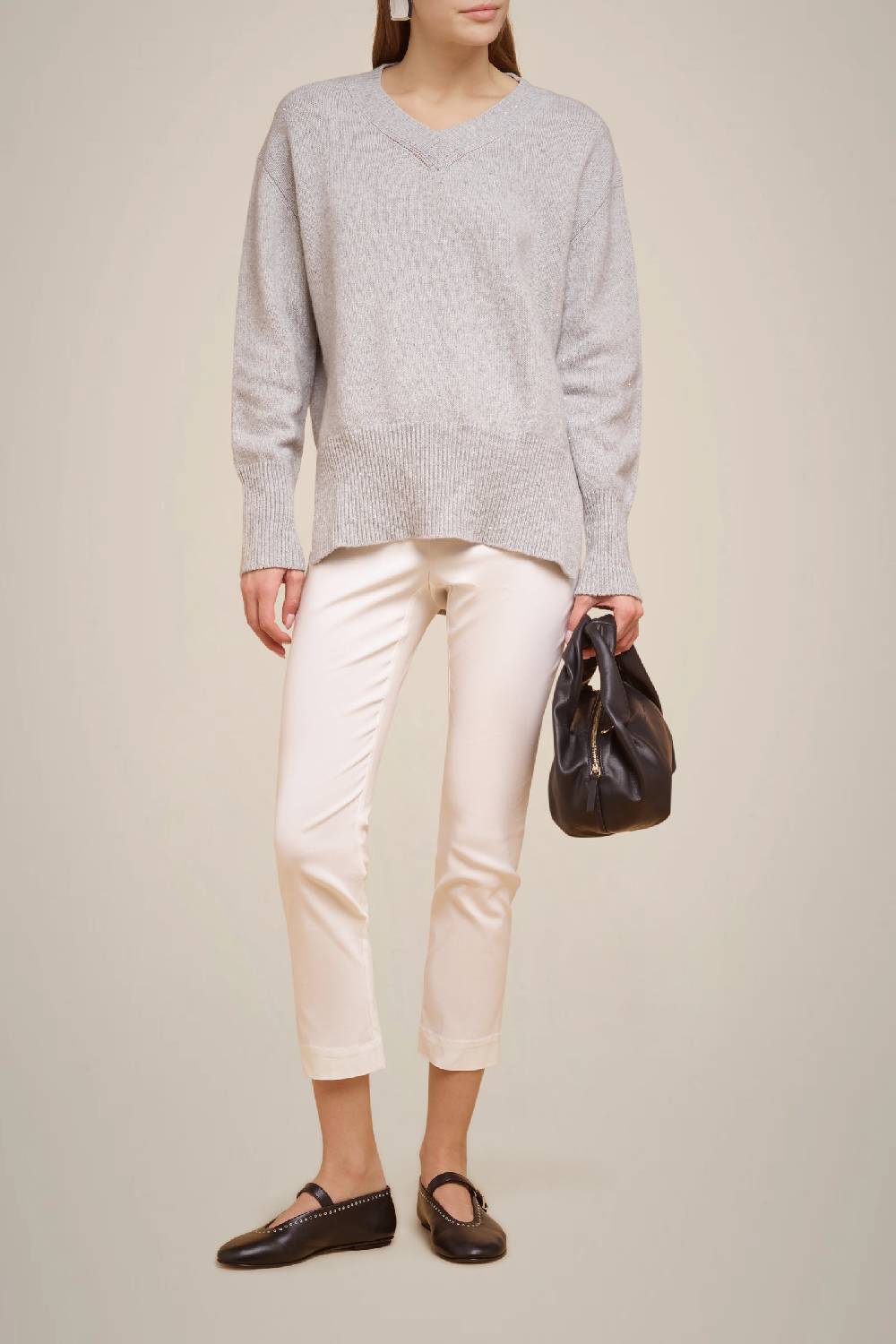 Liviana Conti MAGLIA CASHMERE PAILLETTES W4FF4WG43X47-Z.XS