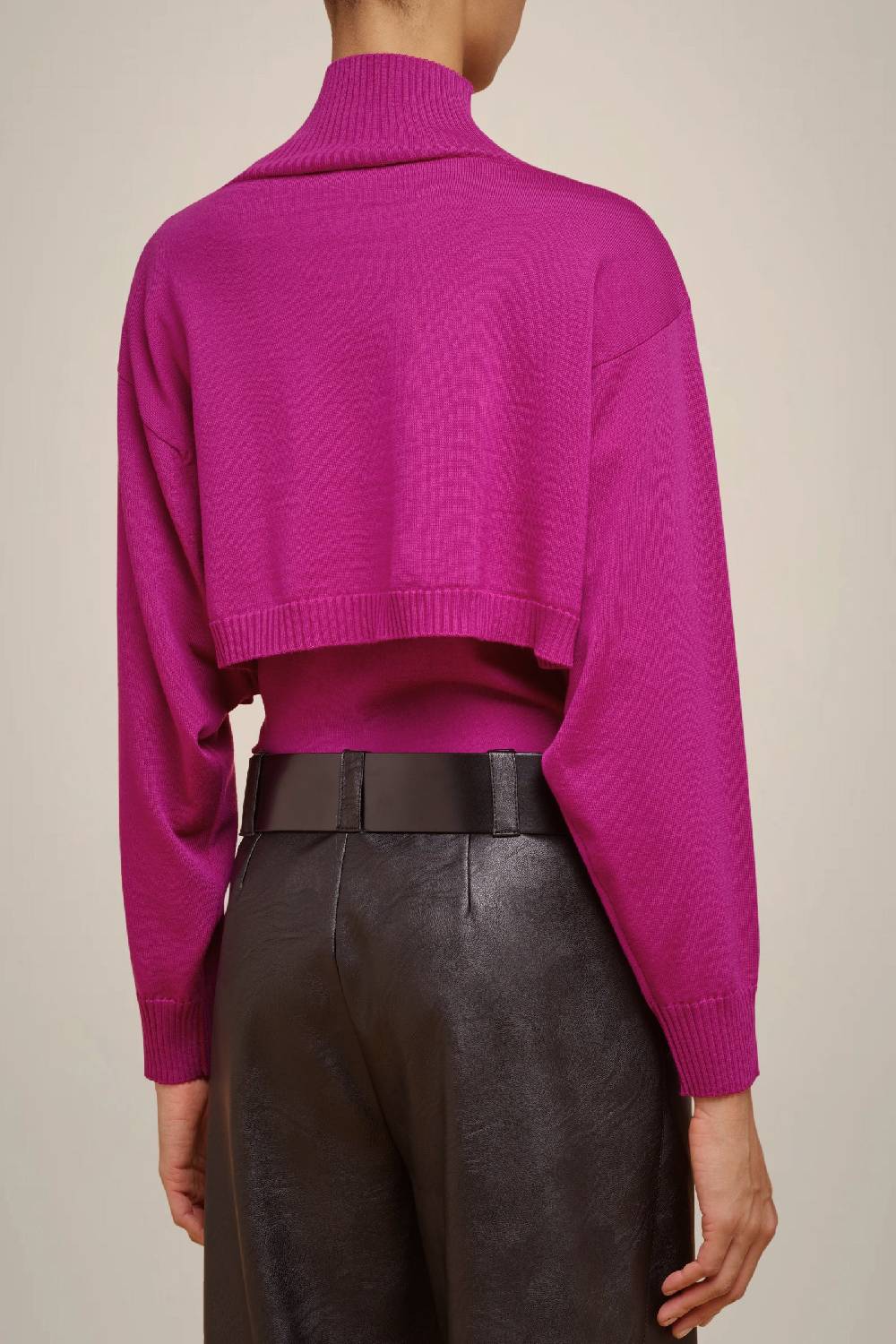 Liviana Conti MAGLIA COLLO ALTO CROP W4FF4WA31H48-1.XS