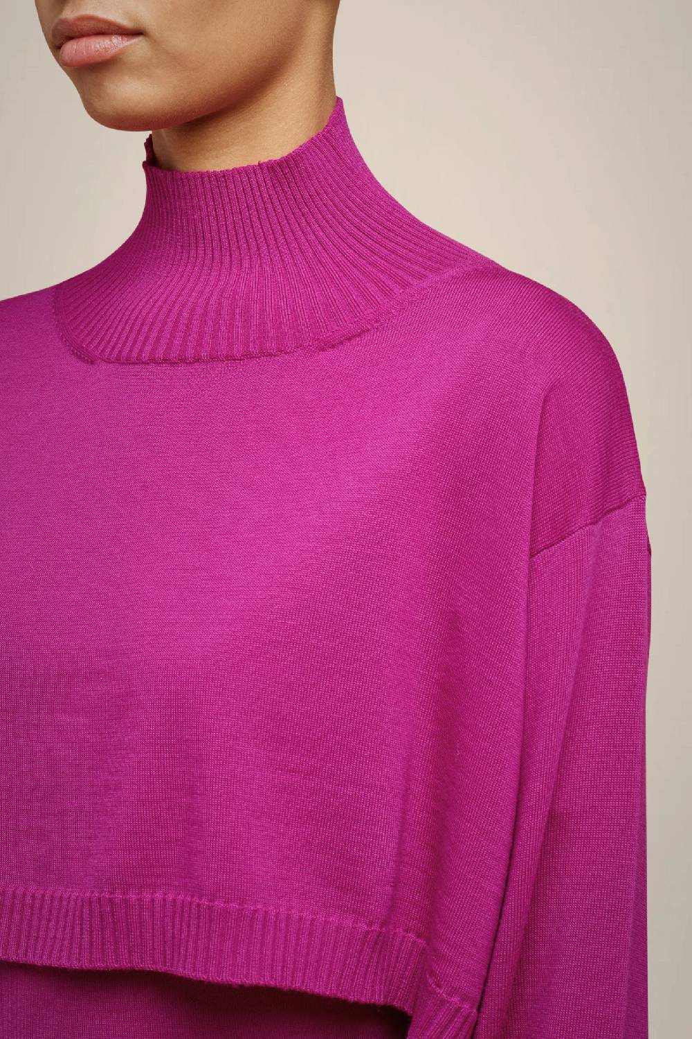 Liviana Conti MAGLIA COLLO ALTO CROP W4FF4WA31H48-1.XS