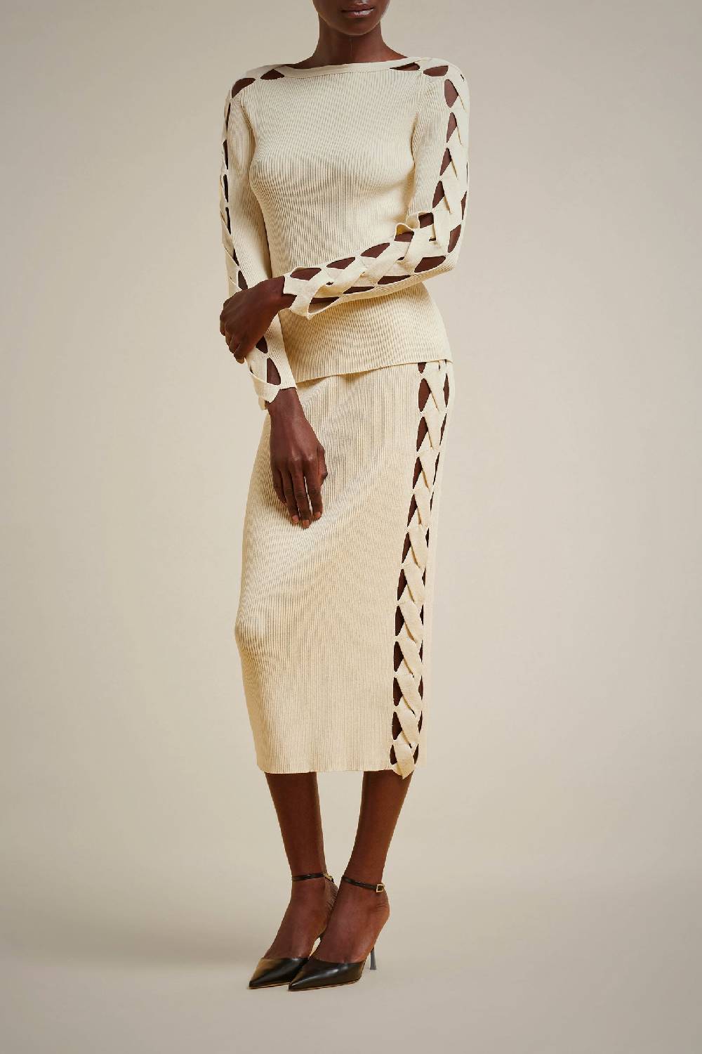 Liviana Conti MAGLIA MANICHE CON INTRECCIO S4FF4SA30A11-2.XS