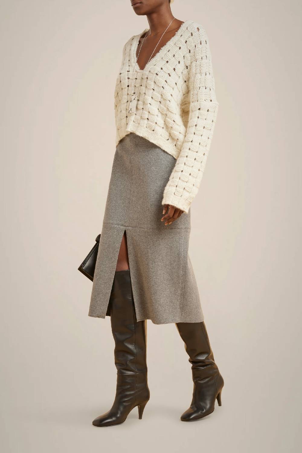 Liviana Conti MAGLIA SCOLLO A V PUNTO CANESTRO W4LL4W307A08-1.XS