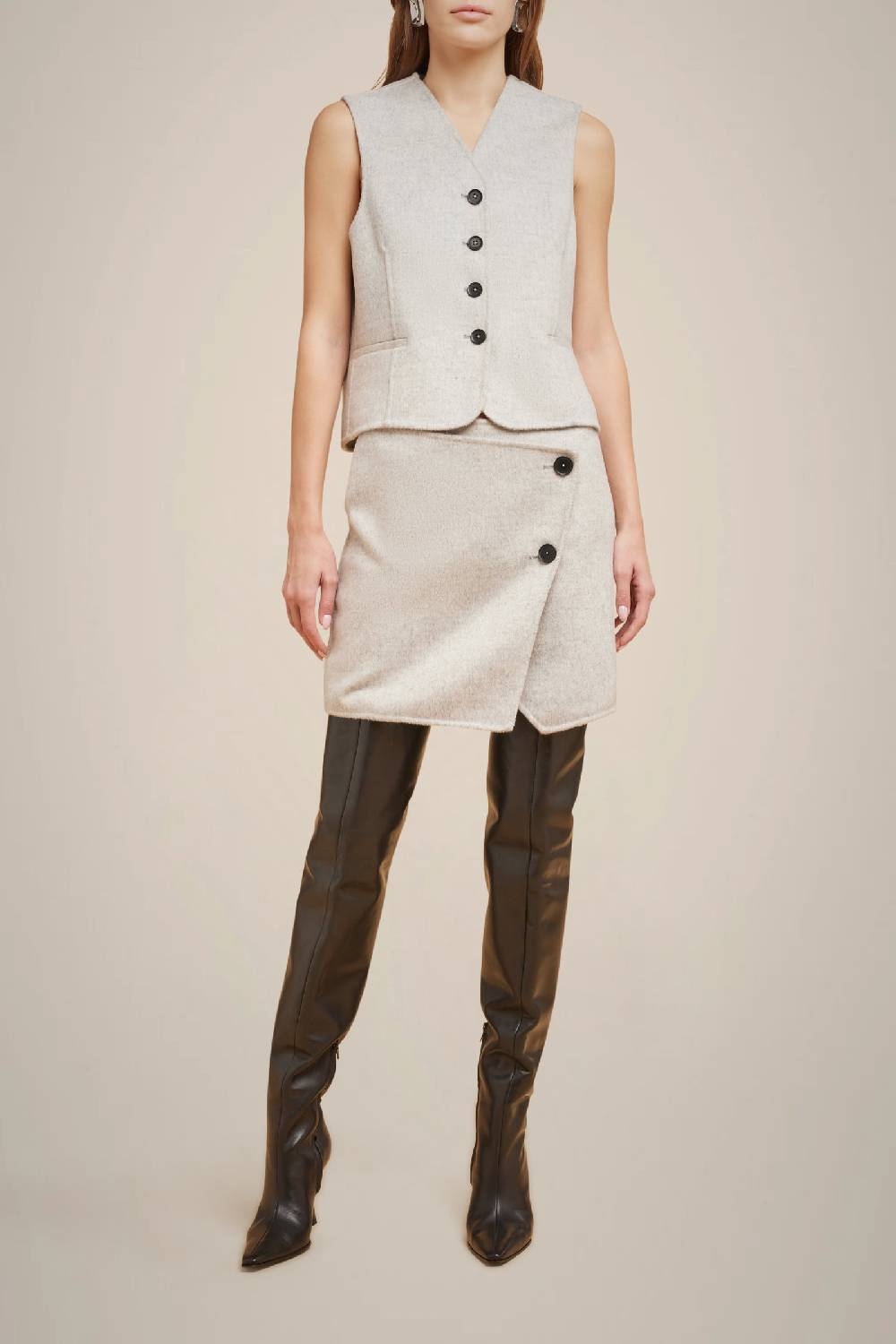 Liviana Conti MINI GONNA IN 100% LANA W4FF4WW66X47-0.38