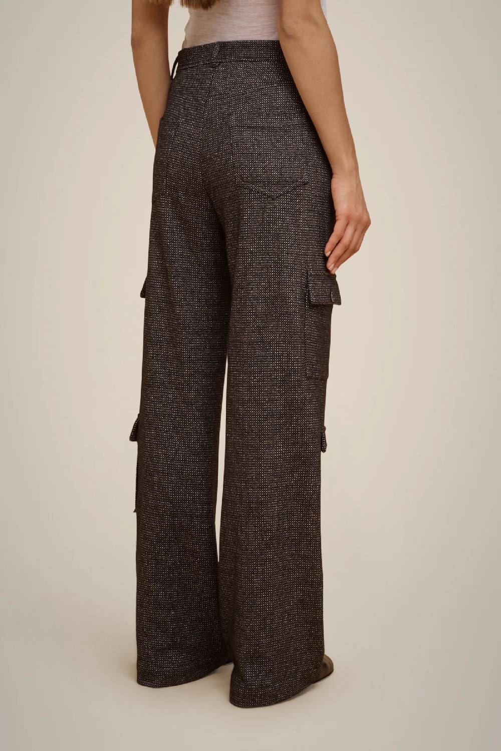 Liviana Conti PANTALONE CARGO PANNO CASHMERE W4FF4WL38SAL-3.42