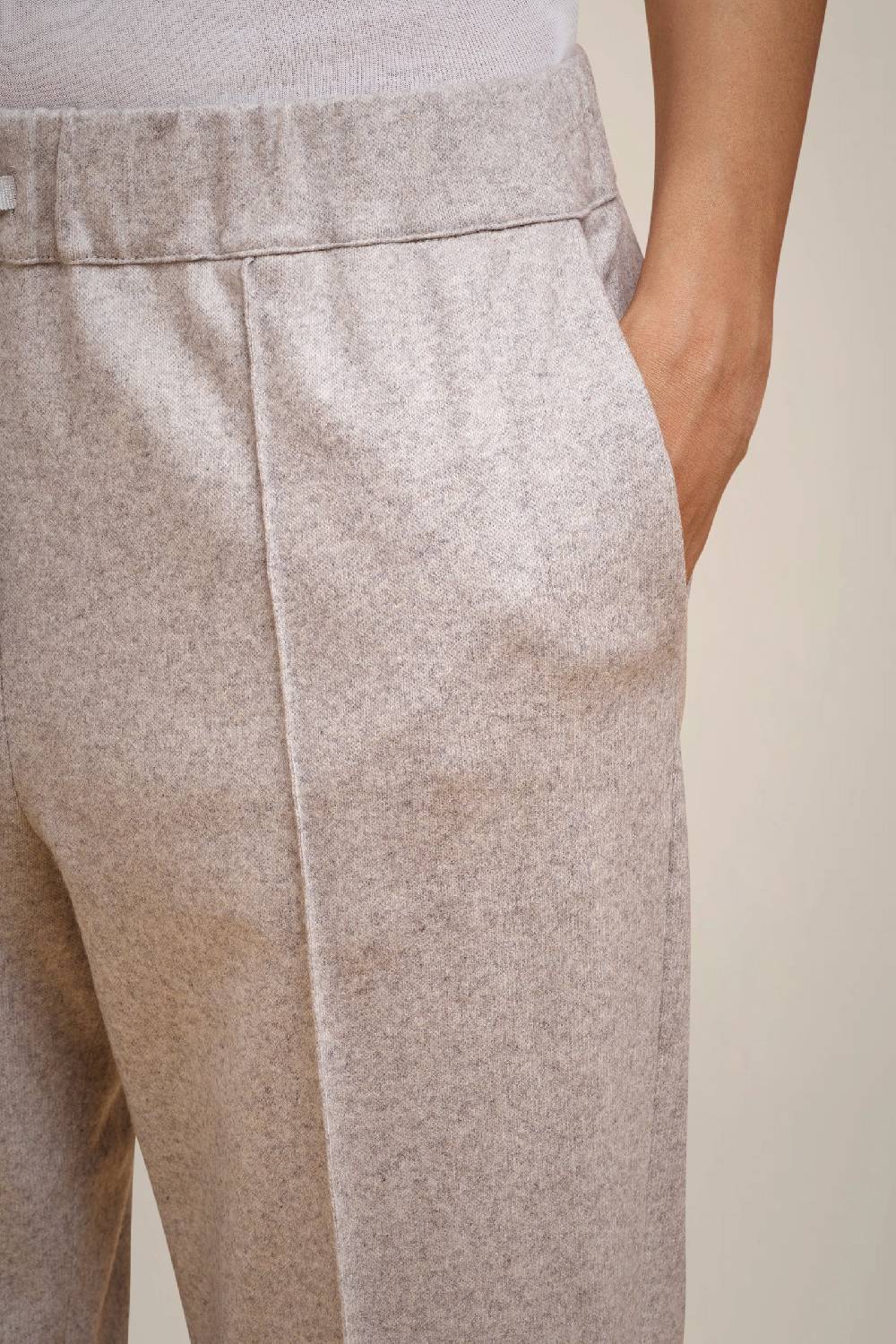 Liviana Conti PANTALONE COULISSE IN PANNO CASHMERE W4FF4WN38X47-0.38