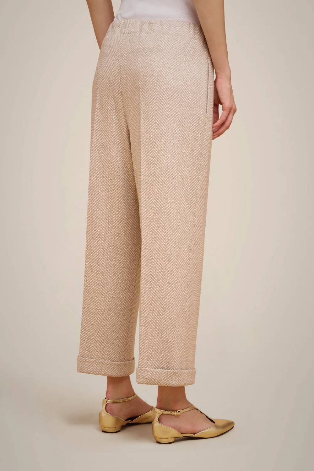 Liviana Conti PANTALONE CROP PANNO CASHMERE W4FF4WL417-RSC.38