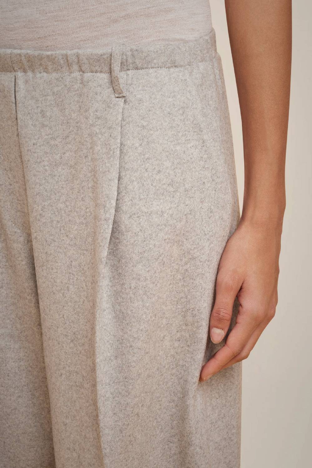 Liviana Conti PANTALONE PIEGHE IN PANNO CASHMERE W4FF4WN37X47-0.38