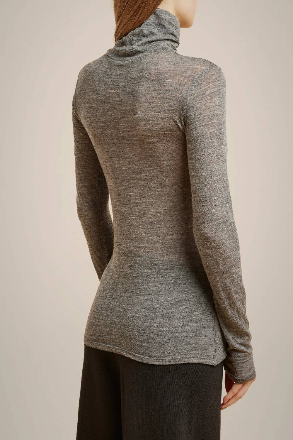 Liviana Conti T-SHIRT COLLO ALTO MISTO LANA W4LL4WH40X92-0.XS