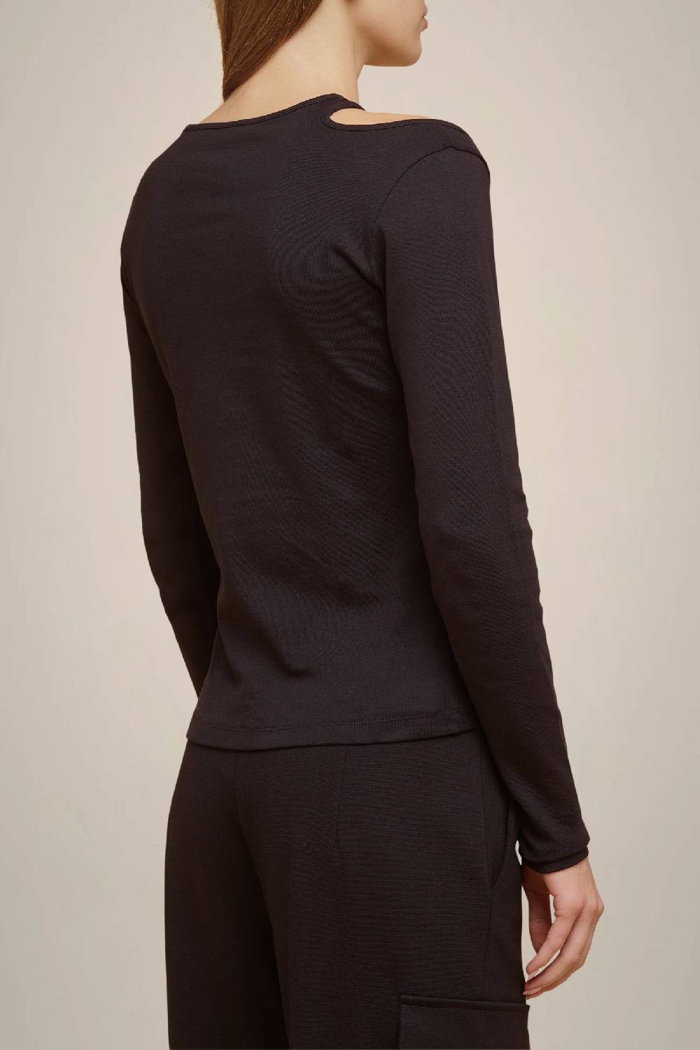 Liviana Conti T-SHIRT CUT-OUT A COSTINE W4FF4WW85Y69-0.XS