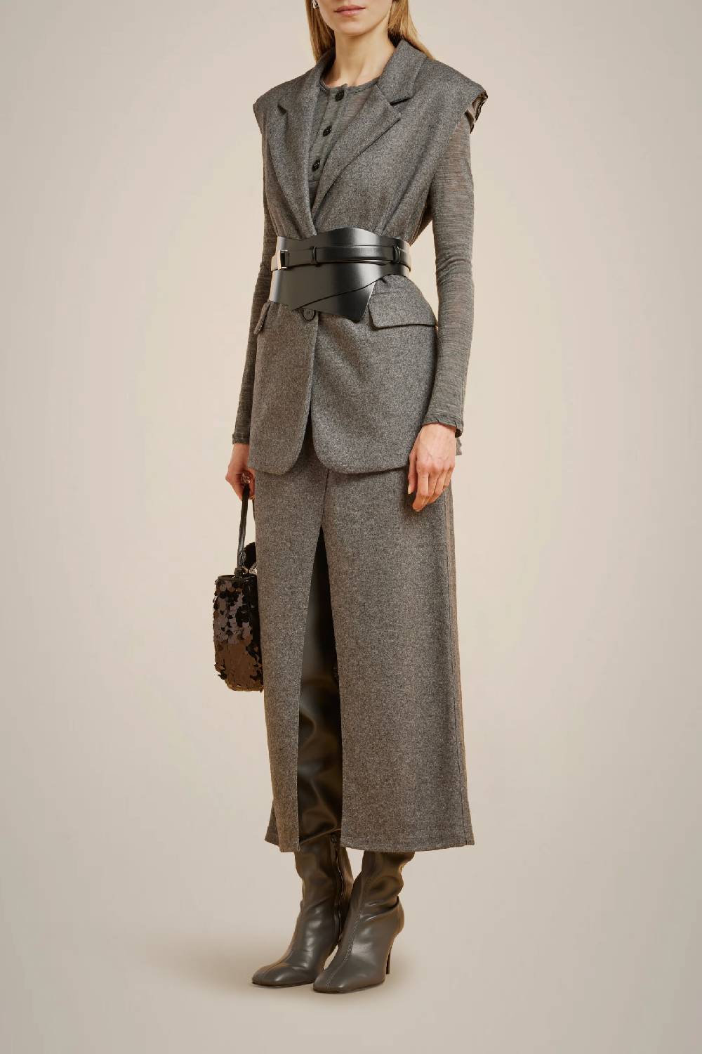 Liviana Conti T-SHIRT IN MISTO LANA CON BOTTONI W4LL4WH42X92-0.40