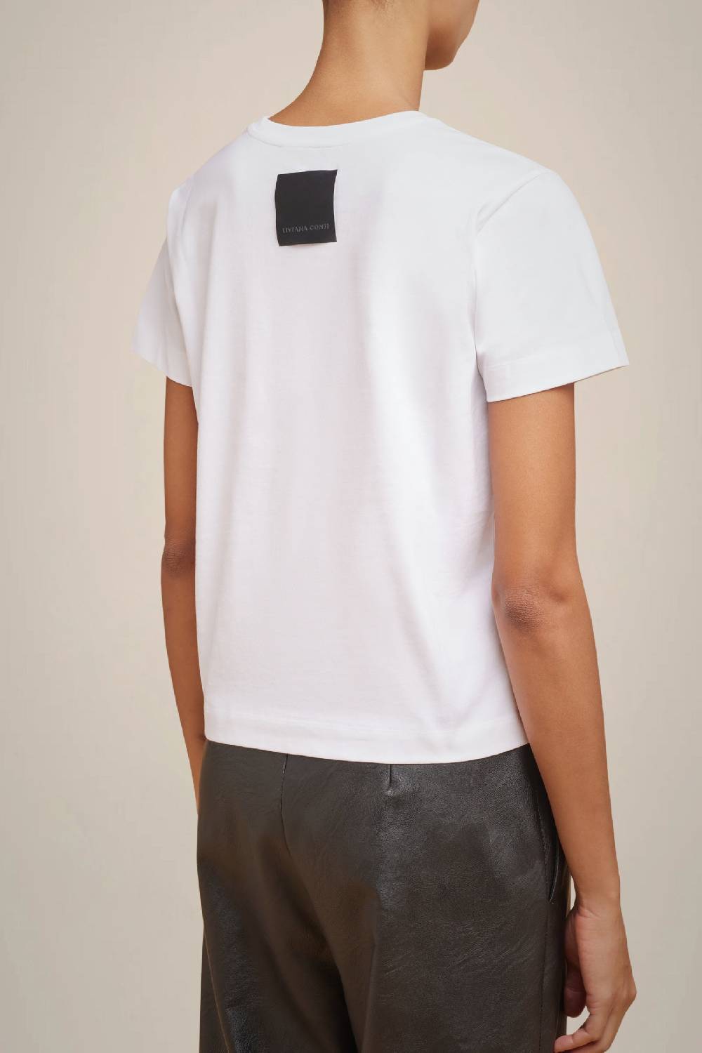 Liviana Conti T-SHIRT RICAMO LOGO W4FF4WW72A01-0.XS