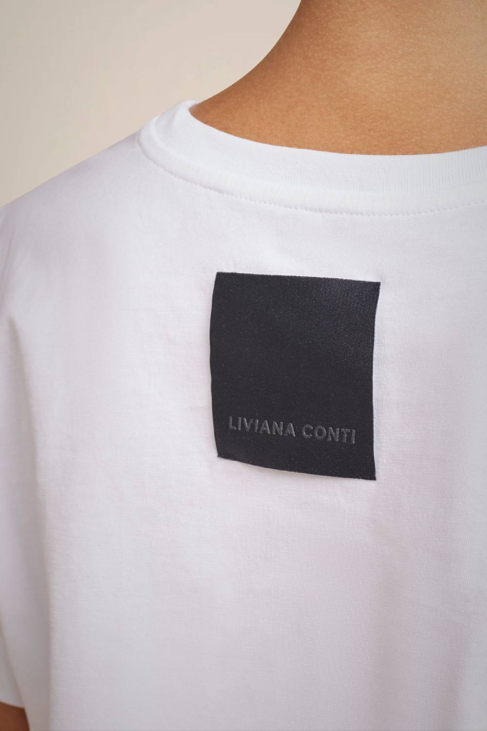Liviana Conti T-SHIRT RICAMO LOGO W4FF4WW72A01-0.XS