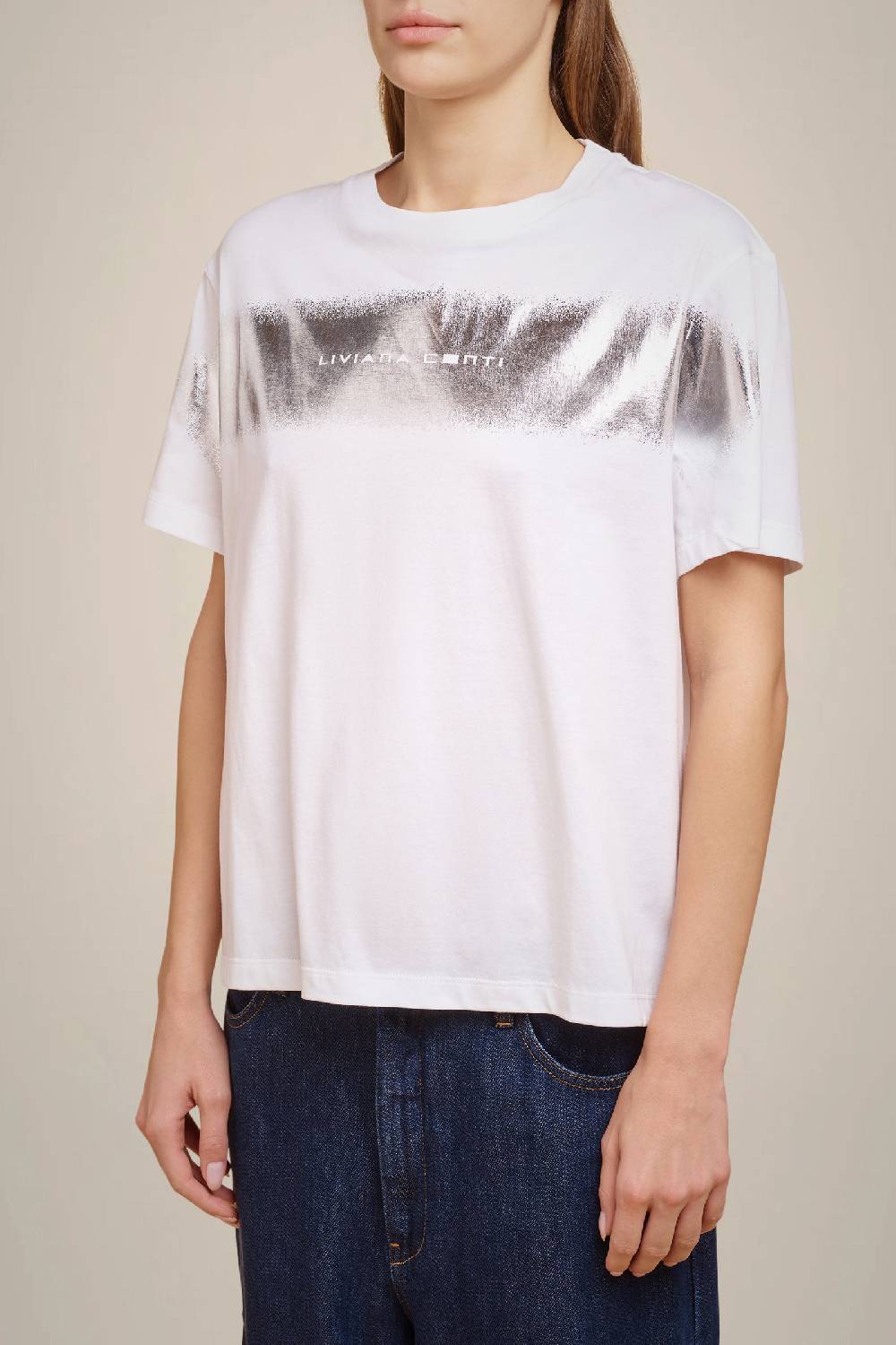 Liviana Conti T-SHIRT STAMPA LAMINA W4FF4WW70A01Z1.XS